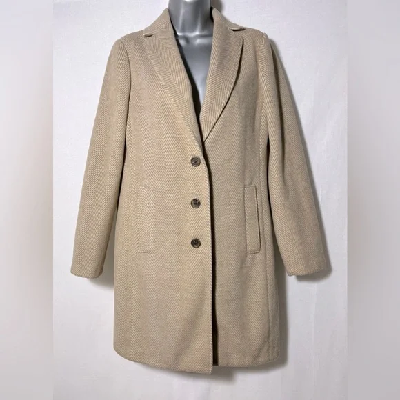 NEW J Crew Herringbone topcoat!!! - Picture 2 of 10